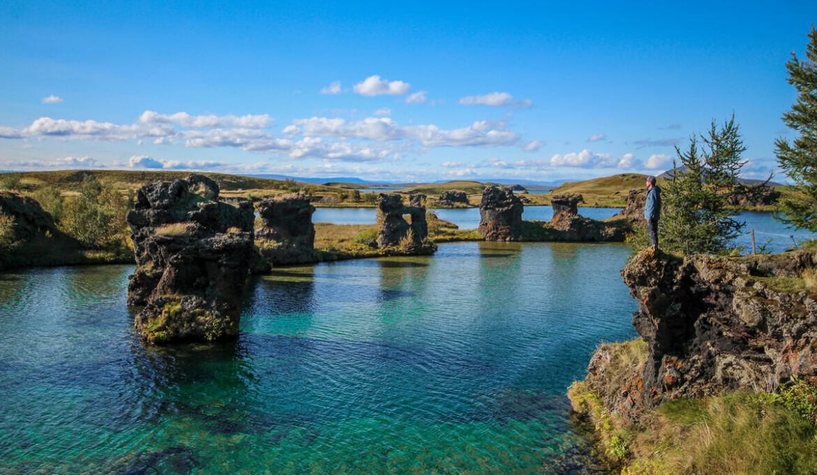 Mývatn Naturschutzgebiet Höfdi