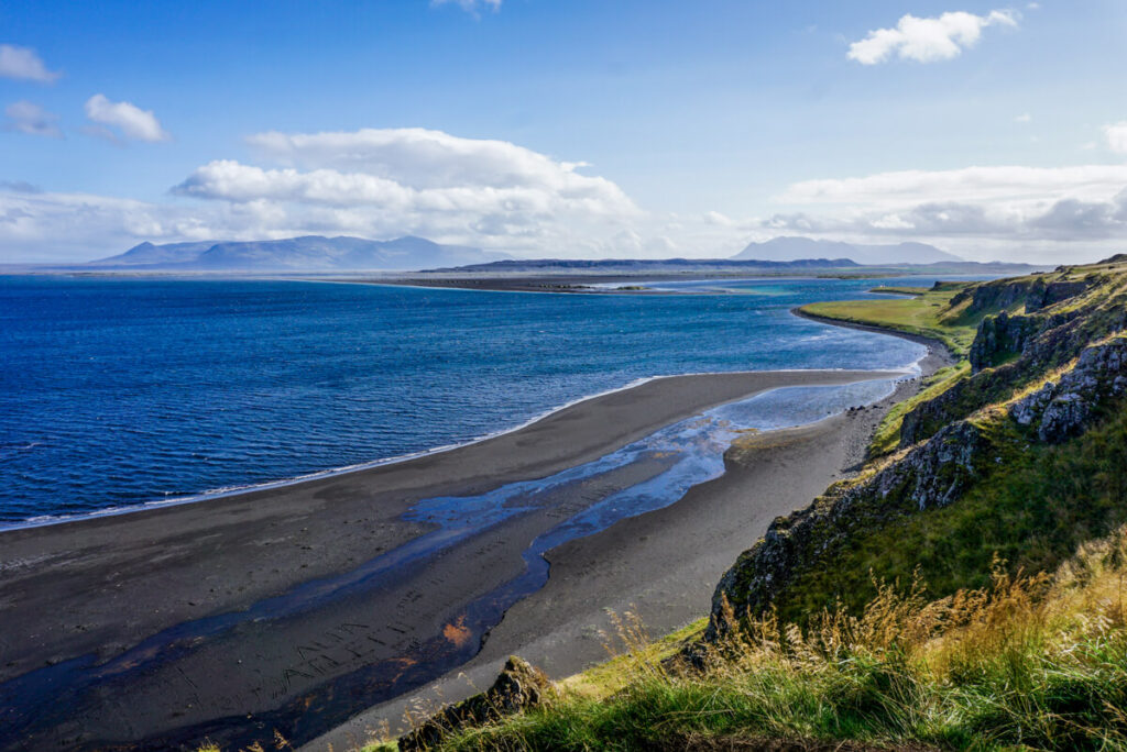 Schwarzer Strand Island Halbinsel Vatnsnes