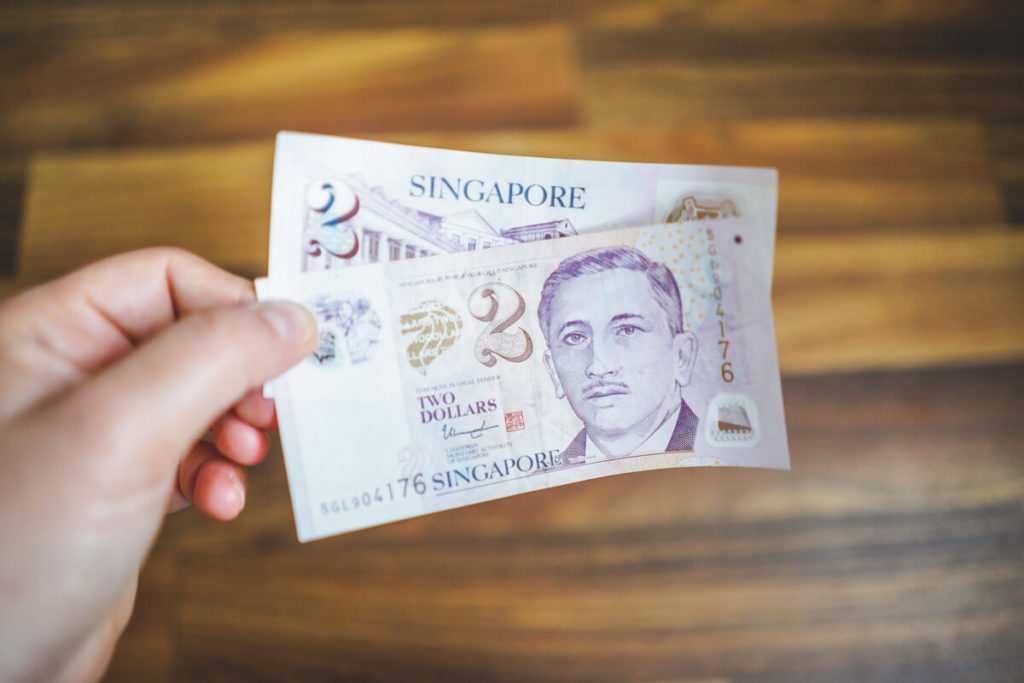 Waehrung-Singapur-Geldschein-Singapur-Dollar