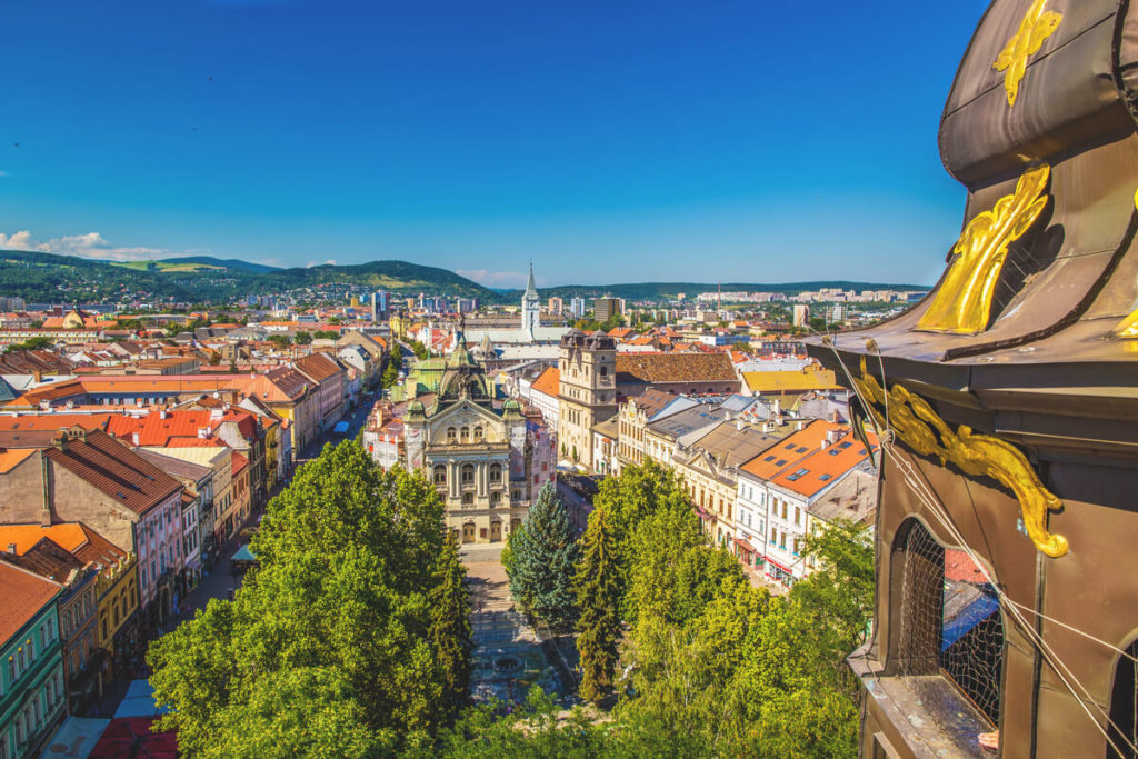 Kosice Sehenswürdigkeiten Aussicht Turm Dom Heilige Elisabeth