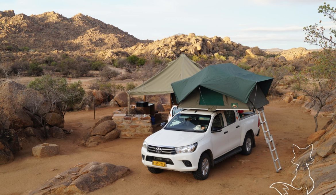 Namibia Highlights Camper Dachzelt Roadtrip