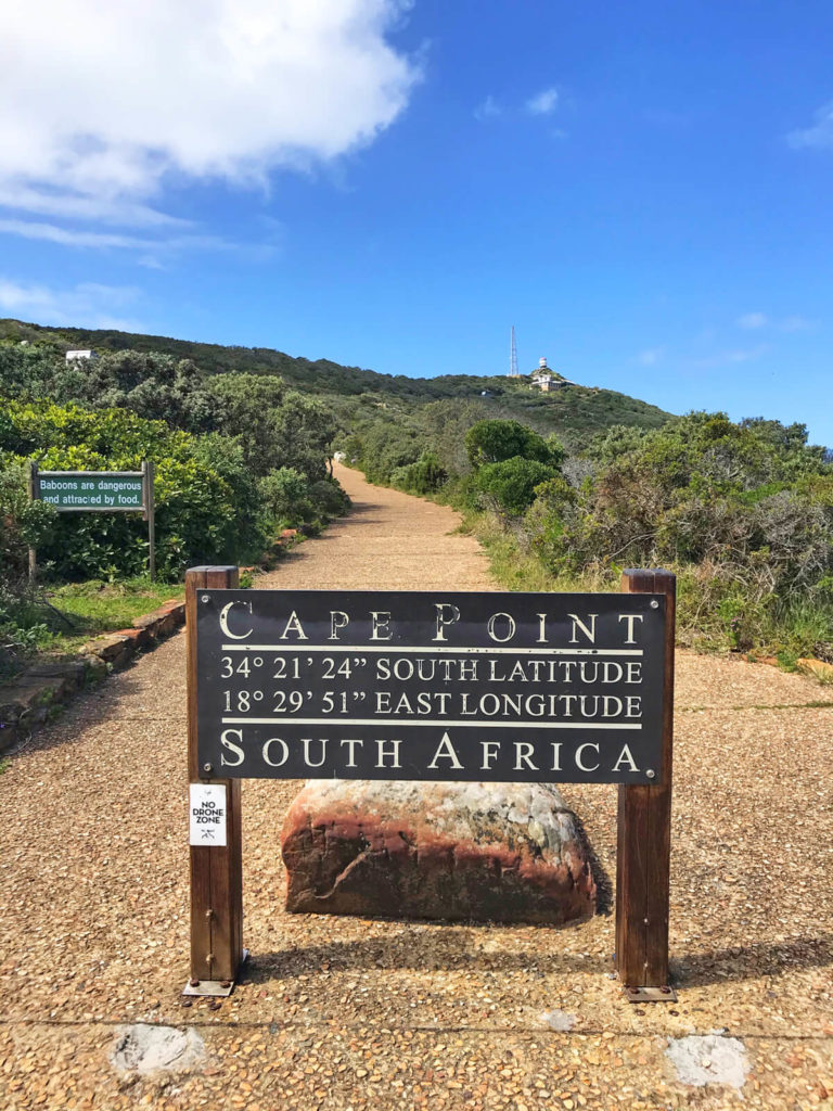 Kaphalbinsel-Suedafrika-Cape-Point-Eingang