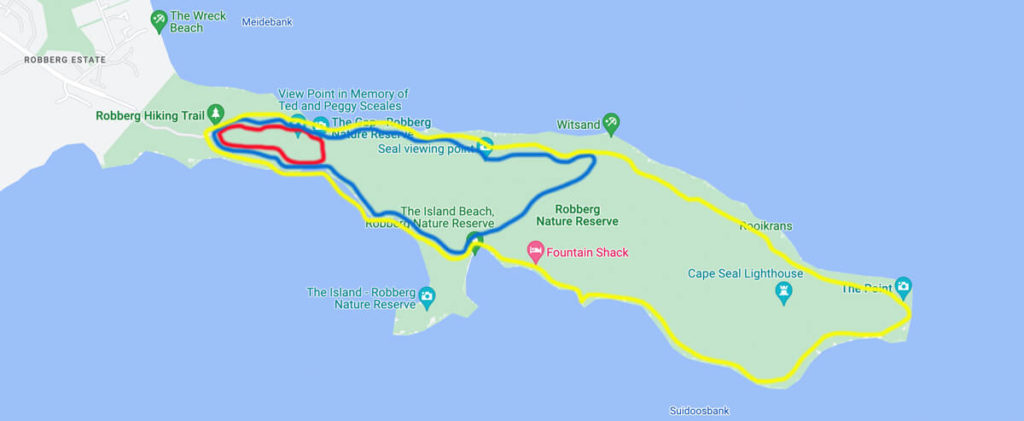 Robberg Nature Reserve Karte