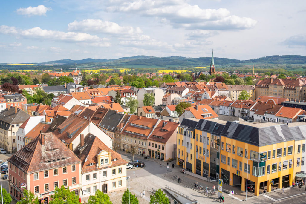 Aussicht vom Reichenturm in Bautzen