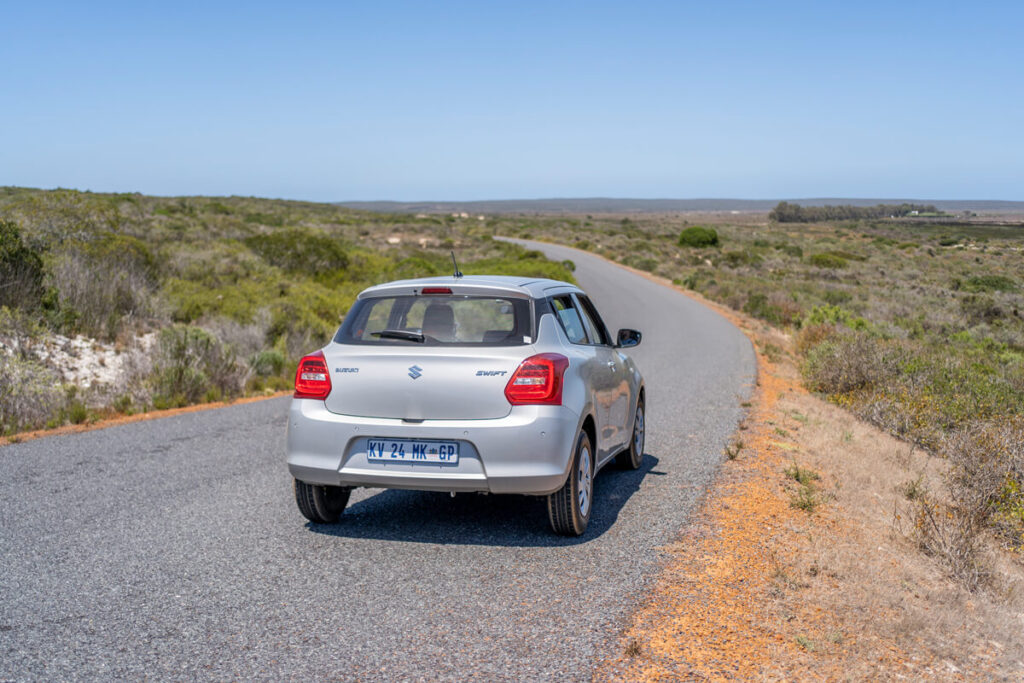 West Coast National Park Südafrika Mietwagen Straße