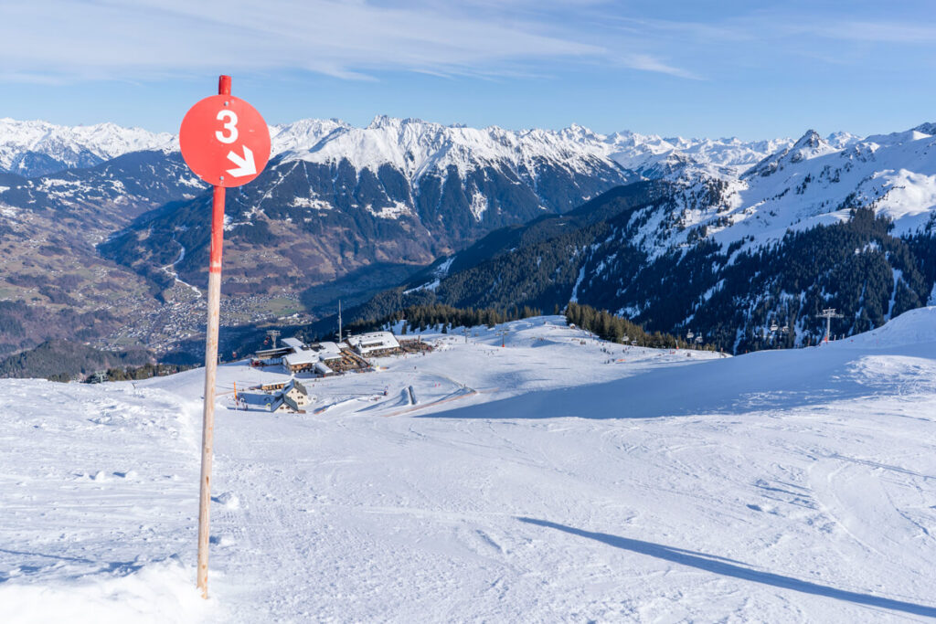 Winter im Montafon Skigebiet Golm