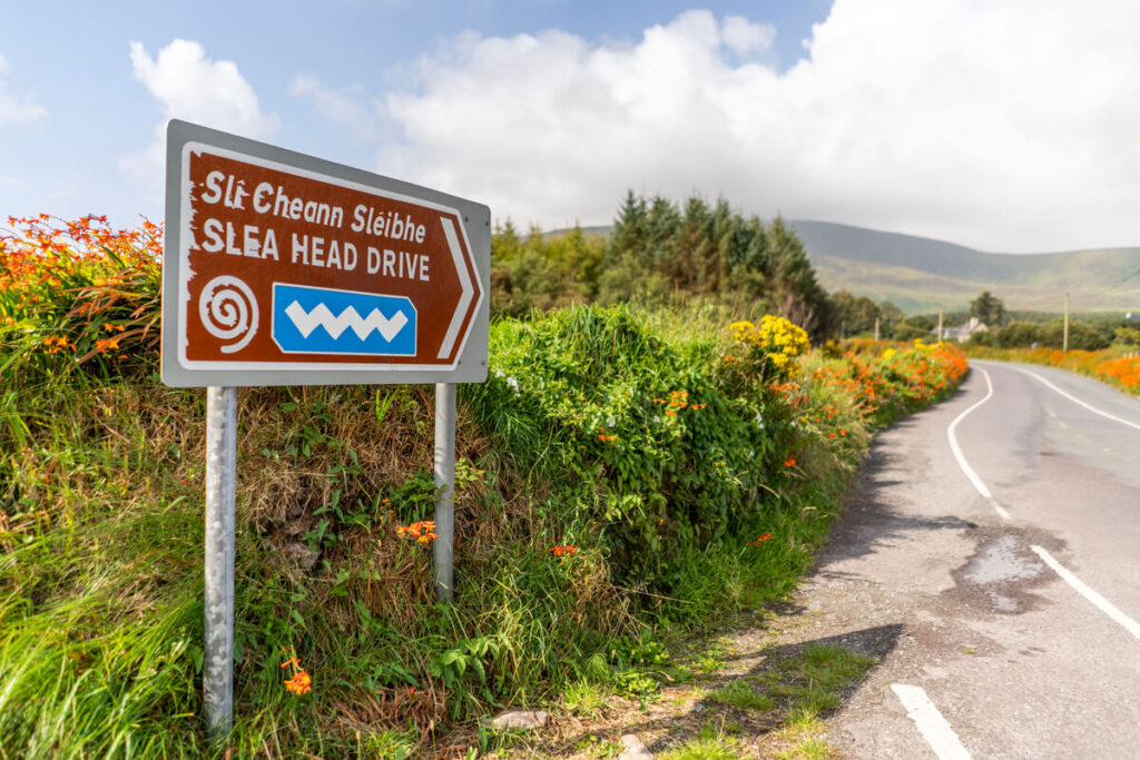 Straßenschild Irland Wohnmobil