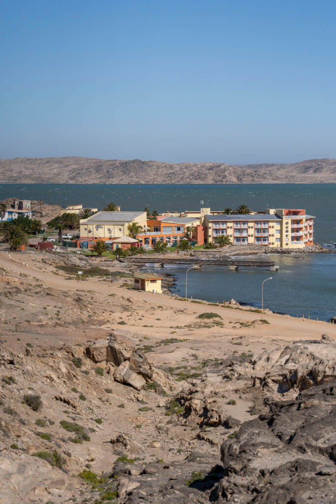 Blick vom Hügel der Felsenkirche Aussicht Felsenkirche Lüderitz