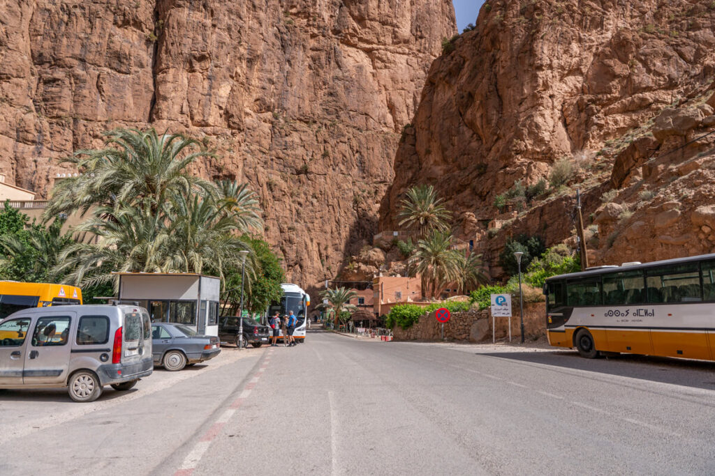 Todra Schlucht Marokko Parkplatz