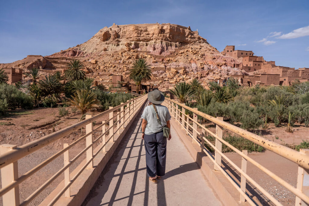 Die bekannte Brücke zum Dorf Ait Ben Haddou in Marokko Ait Ben Haddou Brücke