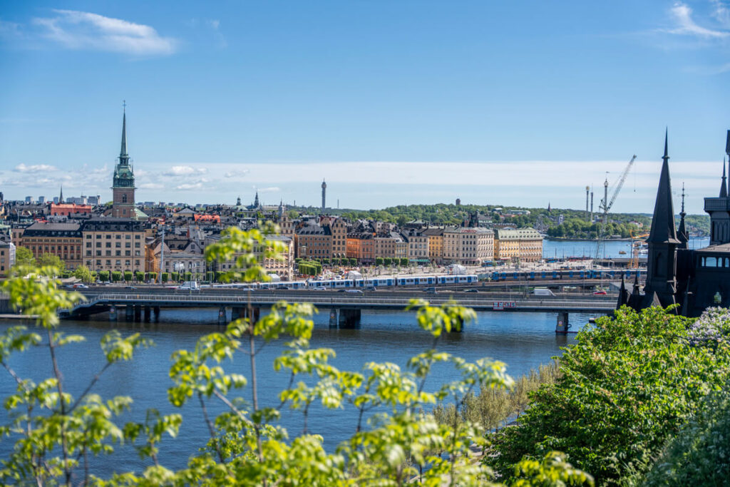 Stockholm Sehenswürdigkeiten: Monteliusvägen + Mariaberget Stockholm Aussicht Mariaberget