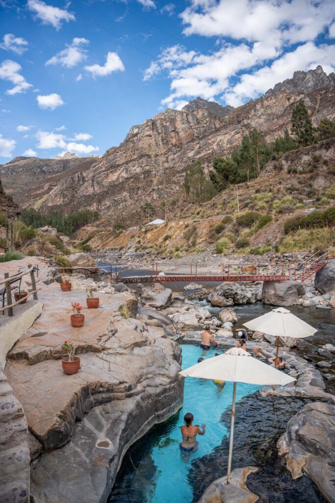 Peru Rundreise – Thermalbad nahe Chivay Chivay Thermalquelle Bad