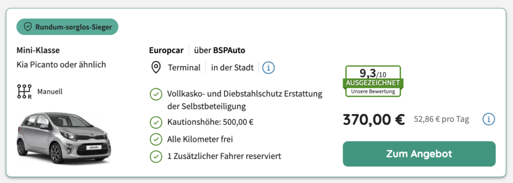 billiger-mietwagen.de Angebot