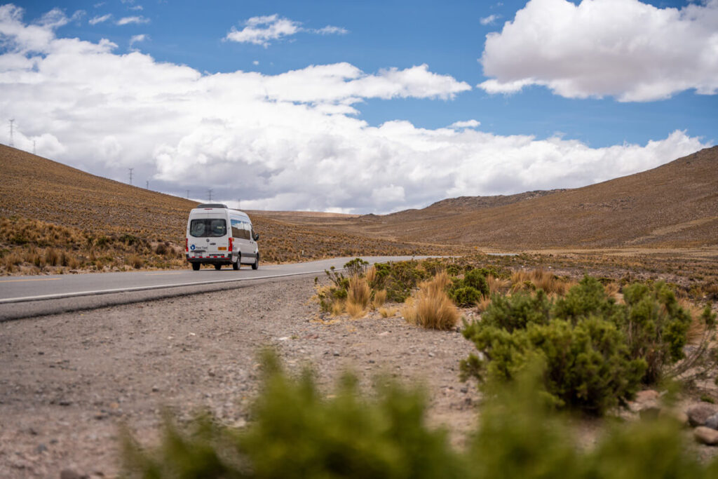 Peru Rundreise – Viele Transfers via Minibus Minibus Transfer Peru Rundreise