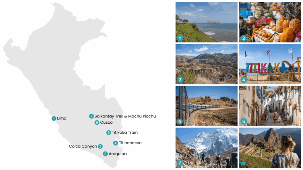 Peru Rundreise Karte