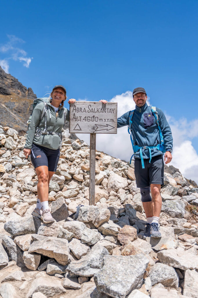 Selbst auf 4.600 Metern war es zwischendurch warm Packliste Salkantay Trek